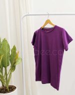 تیشرت نخی زنانه ساده مدل مدادرنگی 0821 - Image 7