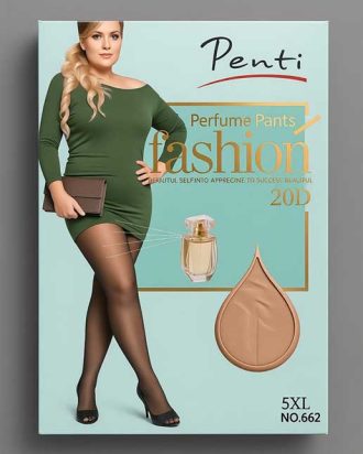 جوراب شلواری شیشه نخ 20 پنتی رنگ کرم
